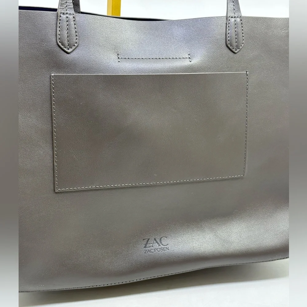Zac Posen Eartha Folded tote handbag charcoal grey